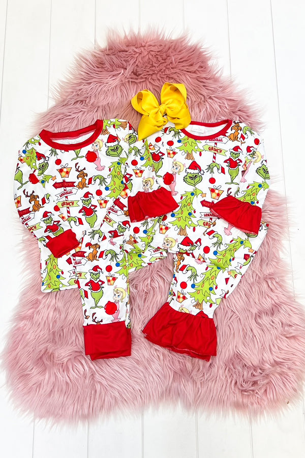 Grinch pajamas best sale baby girl