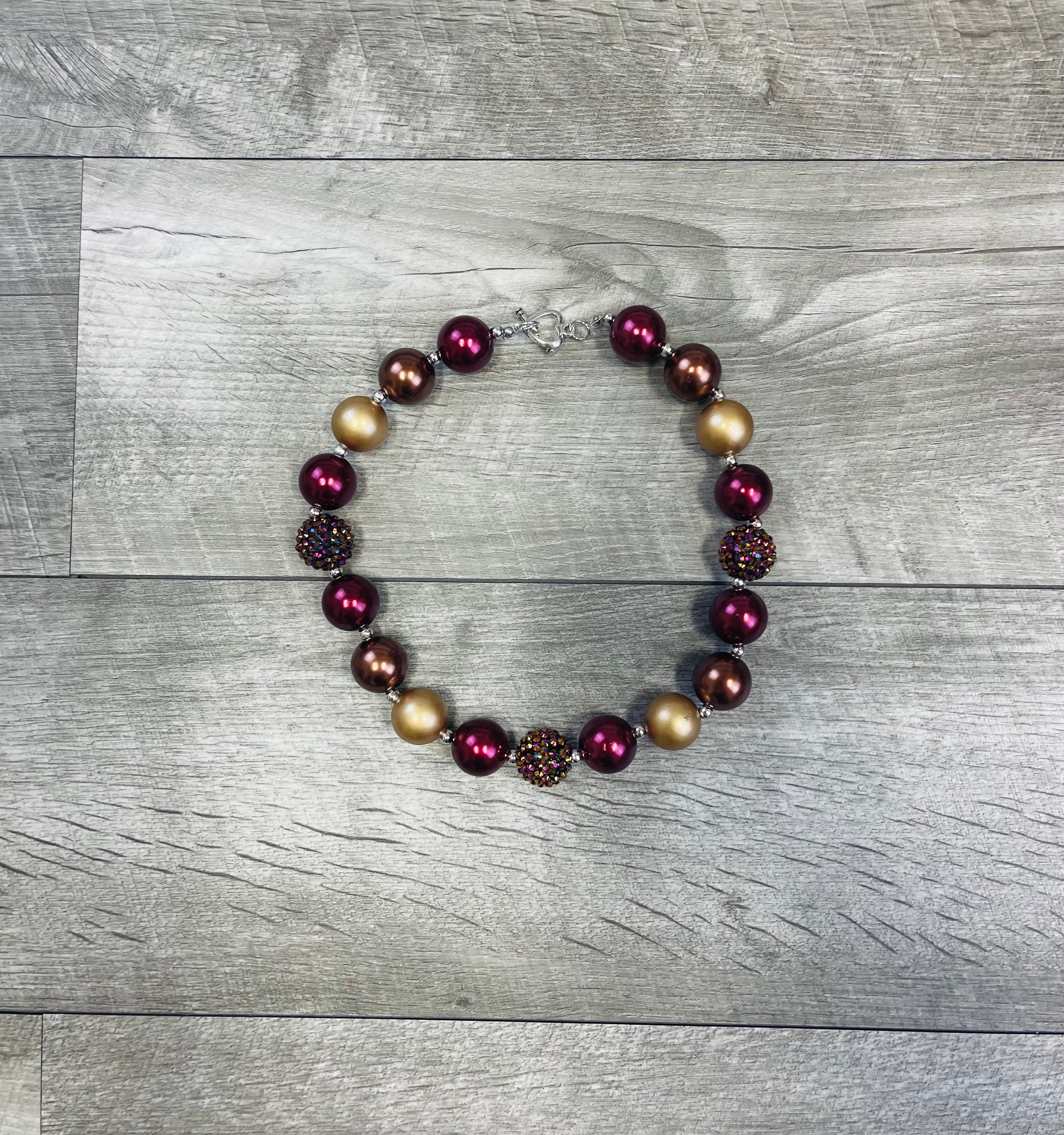 Burgundy and gold on sale jewelry