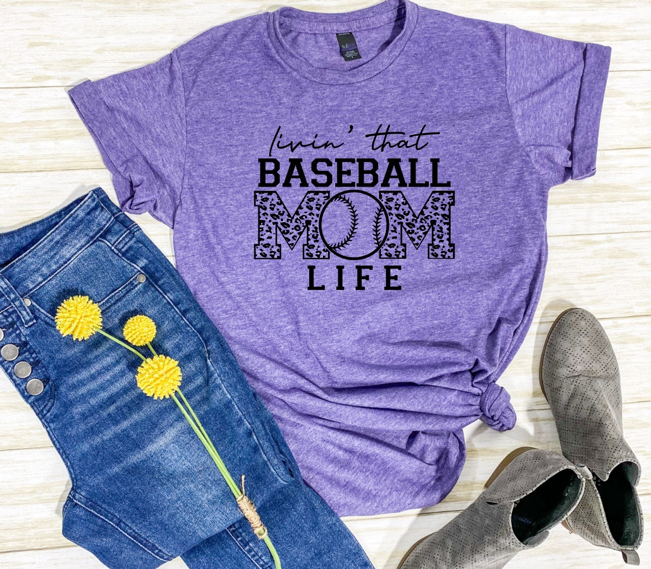 Baseball Mom Life T-Shirt, Baseball Mom Shirts