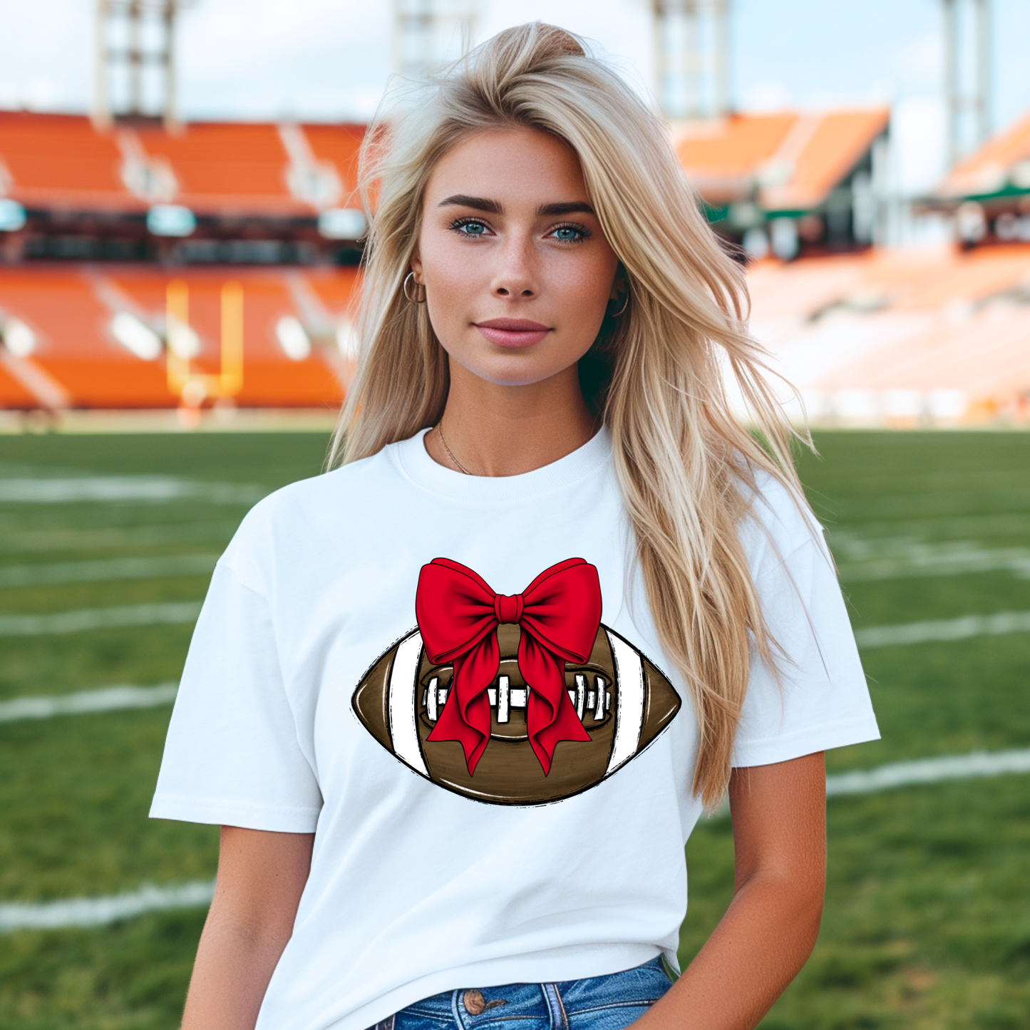 Softgirl Football Bow- CUSTOMIZE ME