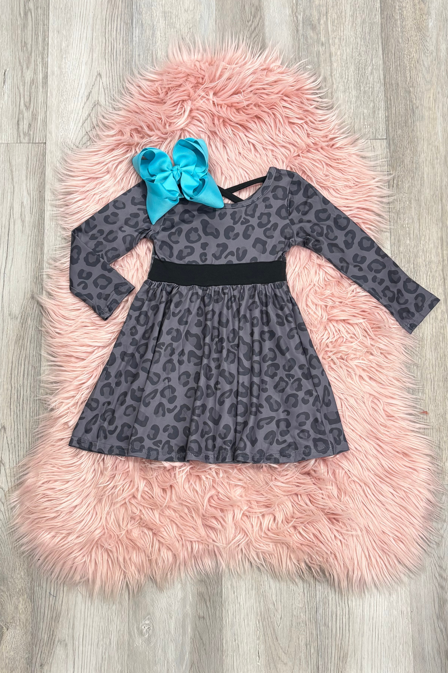 Black Leopard Dress