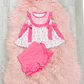 Pink Bow Short Set