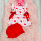 Strawberry Coquette Short Set