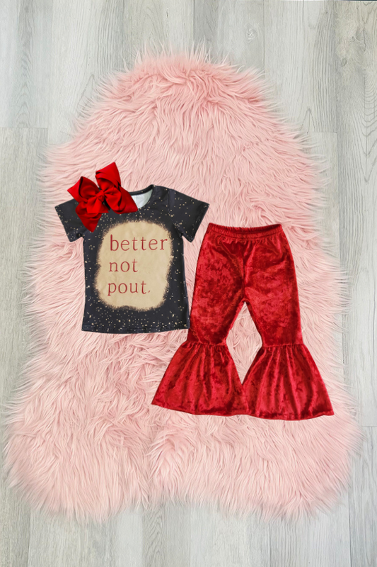 Better Not Pout Pant set