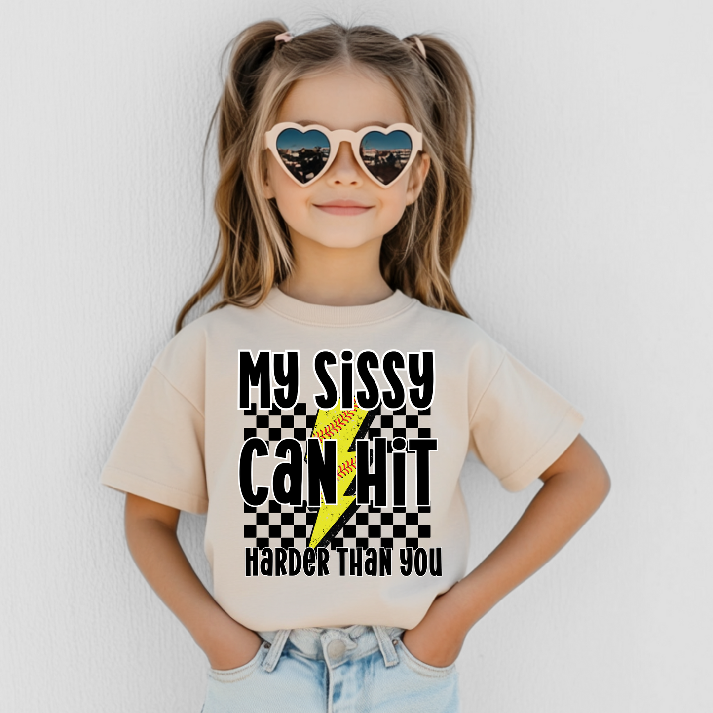 Unisex-Softball-My Sissy Can Hit Harder