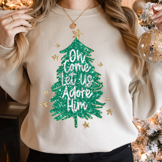 Let Us Adore Him Sweatshirt