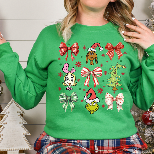 Grinch Coquette Sweatshirt