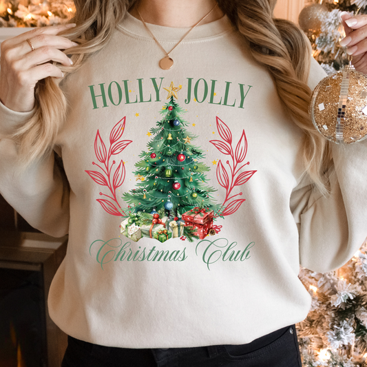 Holly Jolly Christmas Club Sweatshirt