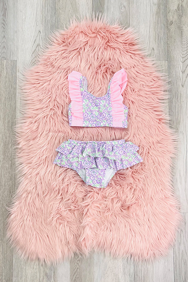 Pink & Lavender Swimsuit