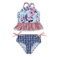 Navy Floral & Gingham Swimsuit