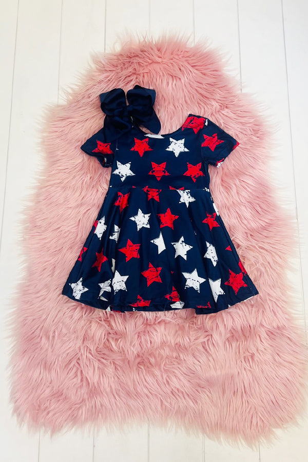 Navy Star Dress – dashofglittercom