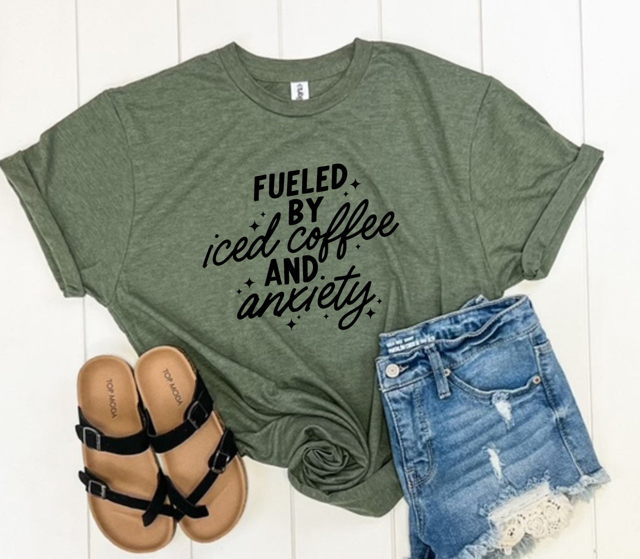 Iced Coffee & Anxiety-MANY COLORS – dashofglittercom